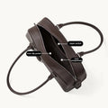 2026 New Casual Women’s High Quality Genuine Leather Top Handle Boston Bags Solid Color Minimalist Design Lady Shoulder Bag