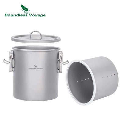 Boundless Voyage Titanium Rice Cooker Pot Ultralight | SAMAG