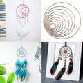 Metal Dreamcatcher Ring Macrame Craft Hoop DIY Accessory 35-190mm