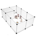 Playpen DIY Small Pet Freely Combined Foldable Dog Cage Yard Fence for Dog Cat Kitten Rabbit Guinea Pig Bunny Hedgehogs