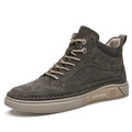 High End Brand Winter Hot Selling Men's High Top Shoes Street Trend Cotton Oxford Shoes Men's Genuine Leather Casual Shoes