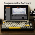 Ajazz AK820 Pro 75% Gasket-mounted Wired/Bluetooth 5.1/2.4G Wireless Mechanical Keyboard with TFT Screen for Win/Mac