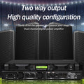 1U 2X600W Power Amplifier 2-Channel Lightweight Amplifier Digital Power Amplifier Stage Performance Audio DJ Power Amplifier