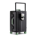 KLQDZMS 20"24"26"28 Inch High Quality Luggage Bag Multifunctional Boarding Box Large Capacity Aluminum Frame Trolley Suitcase