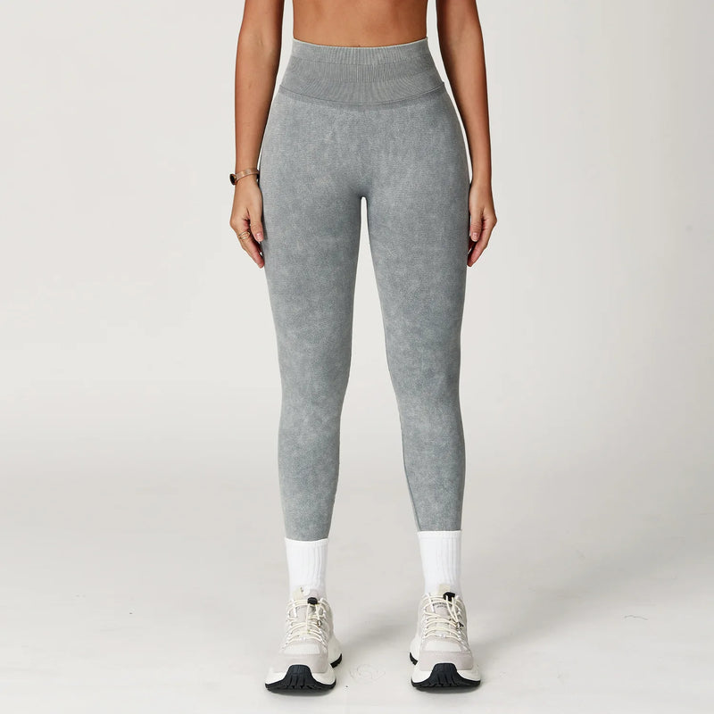 Yoga Pants Sports Leggings Women Seamless Sports Yoga Pant High Waist Ribbed Gym Clothes Fitness Workout Wear Scrunch Bum Tights