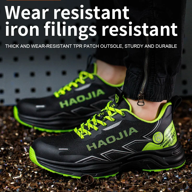 Size 47 Men Safety Shoes Steel Toe Work Shoes Puncture Proof Breathable Safety Boots Man Security Protective Work Sneakers