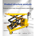 -hydraulic lifting platform car tool car 220V/12V hand push scissor lift working platform