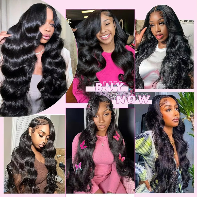2 3 4 Pcs Body Wave Bundles 100% Human Hair Brazilian 16A Virgin Weave Raw Hair 30 32 Inch Double Weft Thick Human Hair Bundles Extensions For Women