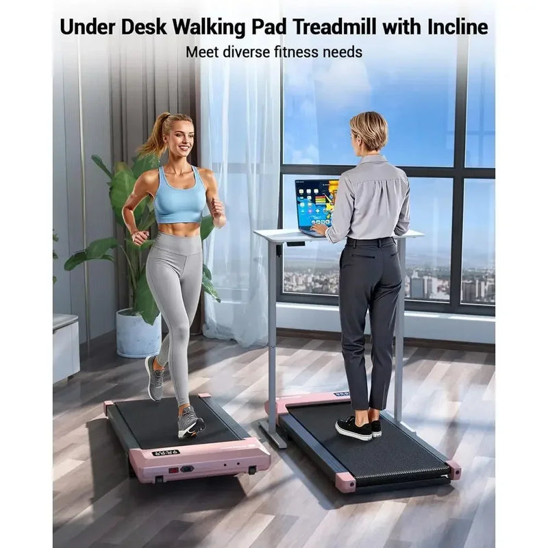 Compact Desk Treadmill for Home Office, 6% Incline | SAMAG