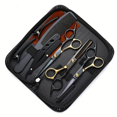 Stainless Steel Hair Scissors Set - Professional Thinning | SAMAG