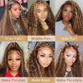 Highlight 13x4HD Lace Deep Wave Frontal WigHumanHairGlueless Reusable 5x5 Deep Curly Lace Front Remy Hair Deep Water Wig HD Lace
