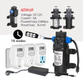 25-5M 60W Pump Adjustable Spray Nozzle Timer Watering Systems Quick Connection 1/4" Hose Misting Automatic Irrigation Kit Garden