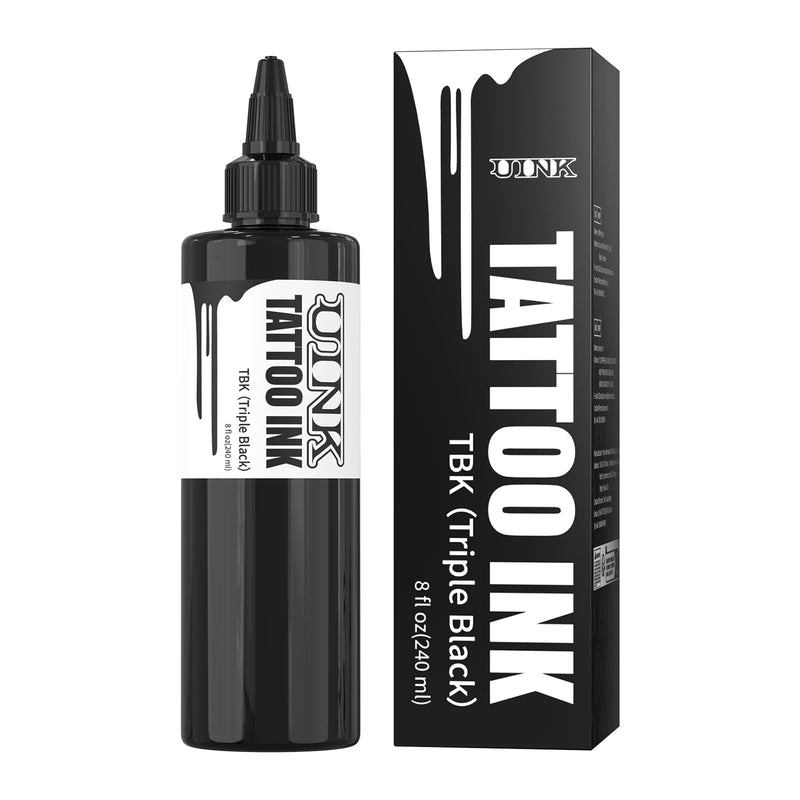 DQFART 240ml Triple Black/Withe Professional Tattoo Ink For Permanent Semi-permanent Skin Body Art Pigment Tattoo Supplies