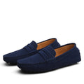 Men's Suede Leather Penny Loafers Casual Driving Moccasins Slip-On Boat Shoes Plus Big Sizes 49 50 51 52 53