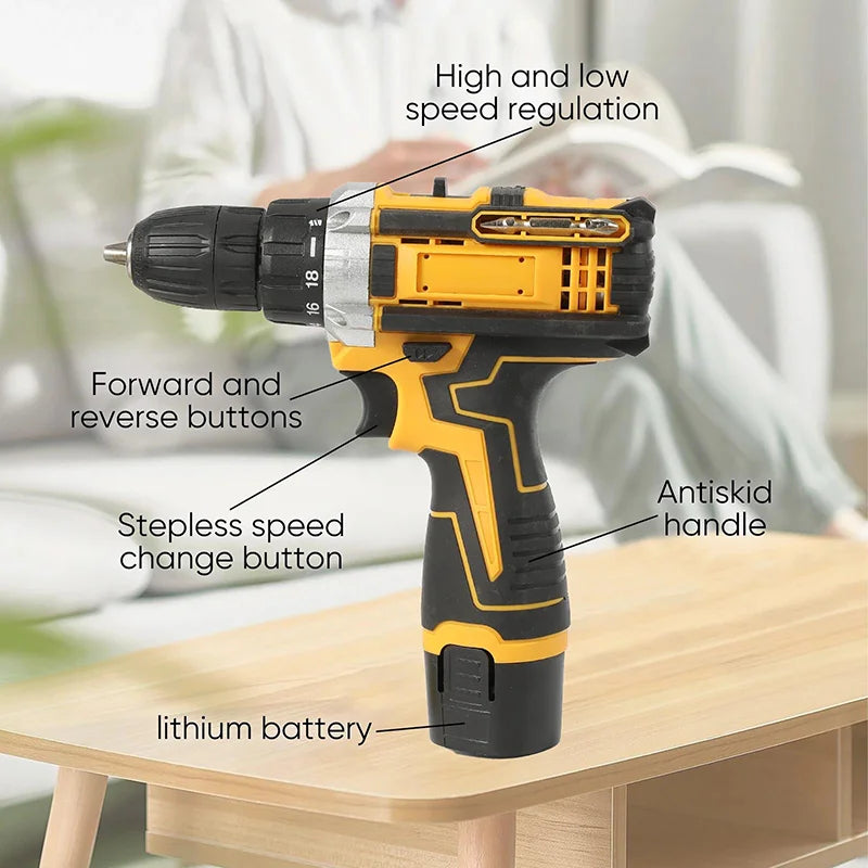 Multifunctional Lithium Electric Drill 26Pcs /31Pcs Screwdriver Hand Tool Set - View 2 | SAMAG