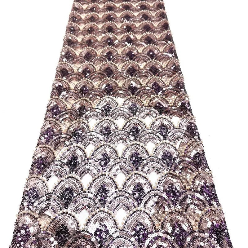 Elegant Vintage High-Quality Sequins Beading Mermaid Prom | SAMAG