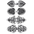 1 Pair Vintage Sweater Swirl Clip Cape Cloak Clips for Dress Retro Cardigan Clip Shawl Clasp Shirt Button Clip for Girl Women