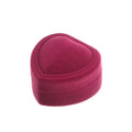 Hexagon Shape Velvet Jewelry Box Double Ring Storage Box Woman Gift Earrings Package Case Wedding Ring Display Packaging Box