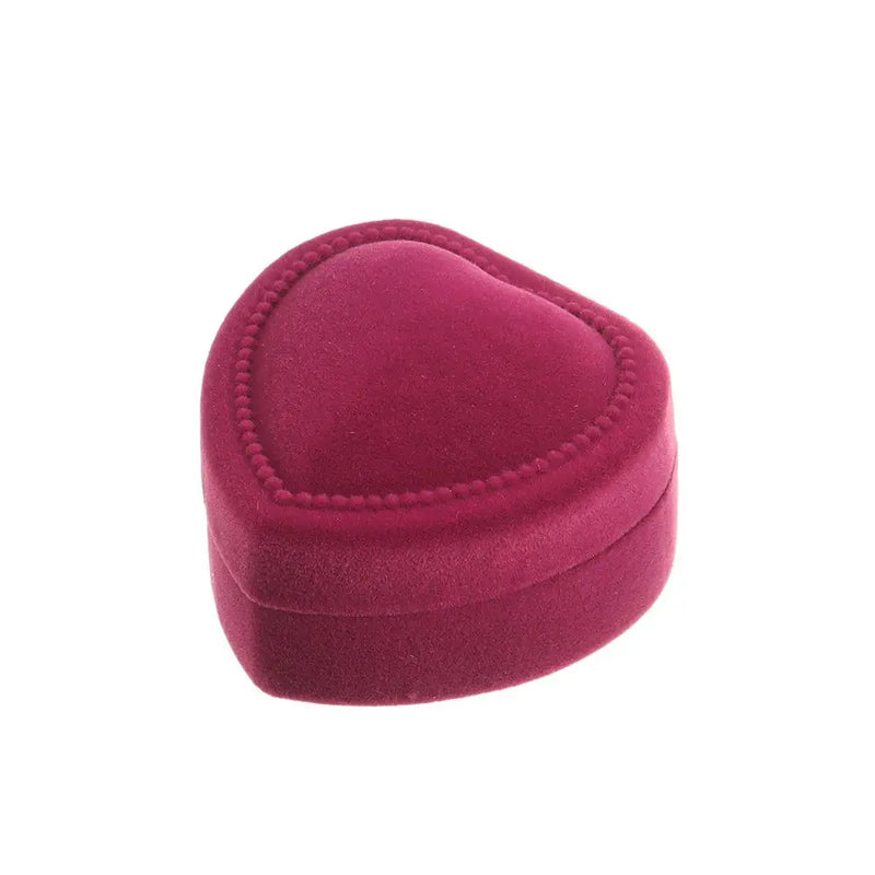 Hexagon Shape Velvet Jewelry Box Double Ring Storage Box Woman Gift Earrings Package Case Wedding Ring Display Packaging Box