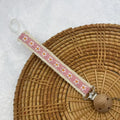 Wooden Baby Pacifier Chain Cute Flower Print Dummy Nipple Holder Guard Teether Pendant Baby Accessories