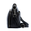 Zency Women's Handbag 100% Genuine Leather Ladies Shoulder Crossbody Messenger Bag Fashion Hobos Black High Quality