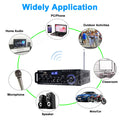 Woopker Amplifier Bt 298 Pro Home Theater Amplifier Karaoke Dual Channel Stereo Bluetooth 5.0 Maximum 800W RMS 45w+45w