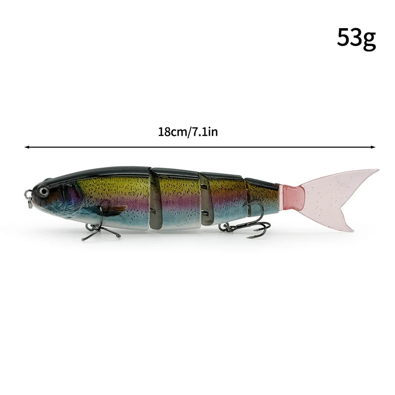11.5cm 18.5g Balam Glide Bait Swimbait Joint Giant Pike | SAMAG