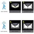 100LED Solar Wall Lamp Outdoor Lampwaterproof Motion Sensor Solar Powered Sunlight Street Lamp Garden Railing Decorative Lamp