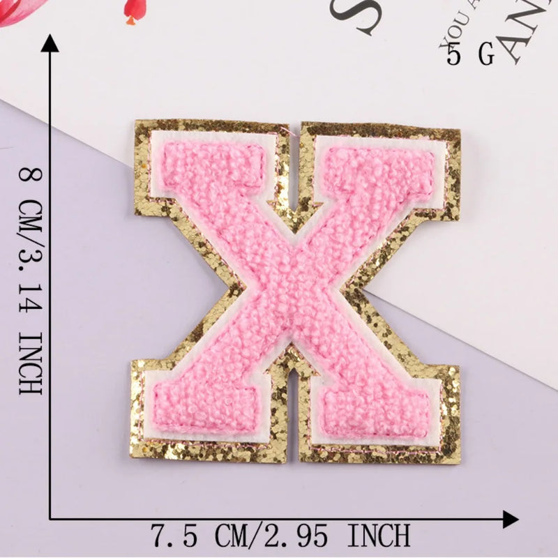 On Clothing Towel English Alphabet Decoration DIY Applique Accessories Patches Clothing Badges Clothes Embroidery Appliques