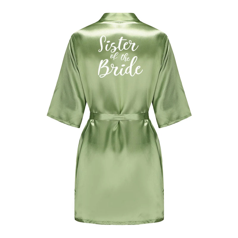 Satin Silk Robes Plus Size Wedding Bathrobe Bride | SAMAG
