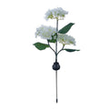 Garden Decor 3 Heads Hydrangea Artificial Flower Solar Lawn Lamp Summer Wedding Party Holiday Outdoor Patio Yard Decoration Lamp