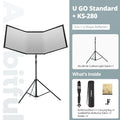 AMBITFUL UGO 65*120cm 3in1 Quick-release U-shape Reflector Kit With 280cm KS-280 Air Cushion Light Stand Studio Ourdoor Kit