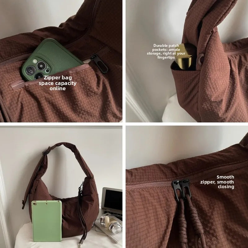 New Fashion Hobo Bag Women Comfortable and Versatile Crossbody Bags Lightweight Large Capacity Casual Tote Shoulder Bag Trend