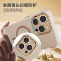 Luxury Magnetic Transparent Phone Case for iPhone 16 12 13 14 15 Pro Max for Magsafe Wireless Charge Shockproof Clear Cover
