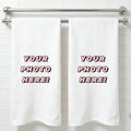1Pc/2Pc Custom Photo Towel, Upload Your High-Resolution Image for DIY Transfer, Ultra-Soft Face Towel, Suitable for Home, Hotel, Spa, Bathroom, Gym, Home Decor - Indoor and Outdoor Party Supplies, Men's and Women's Towels