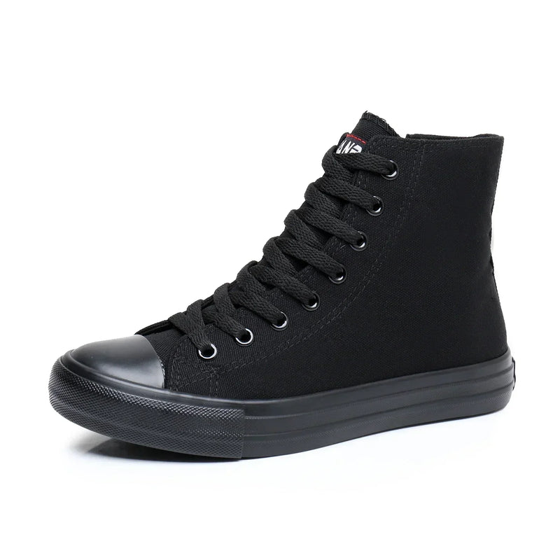 Boots Women Sneakers Canvas Casual High Top Shoes Long Boot Lace-Up Zipper Comfortable Flat Boot Sneakers Tenis Feminino