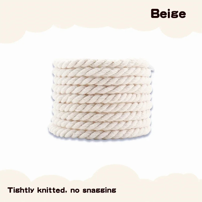 1Pair Round Shoelaces 6mm Thicker Cotton Shoelace AF1/AJ1 Twisted Rope Laces Sneakers Boots Shoe Laces for Shoes 120/140/160CM