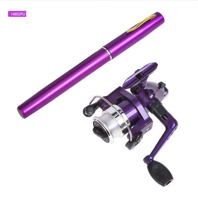 Mini Pen Shape Fishing Rod with Spinning Reel Combos Kit | SAMAG