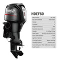 Hidea brand EF60 EFI Outboard Motor 4 Stroke 60HP Outboard Engine EFI system Electric Motor remote control option