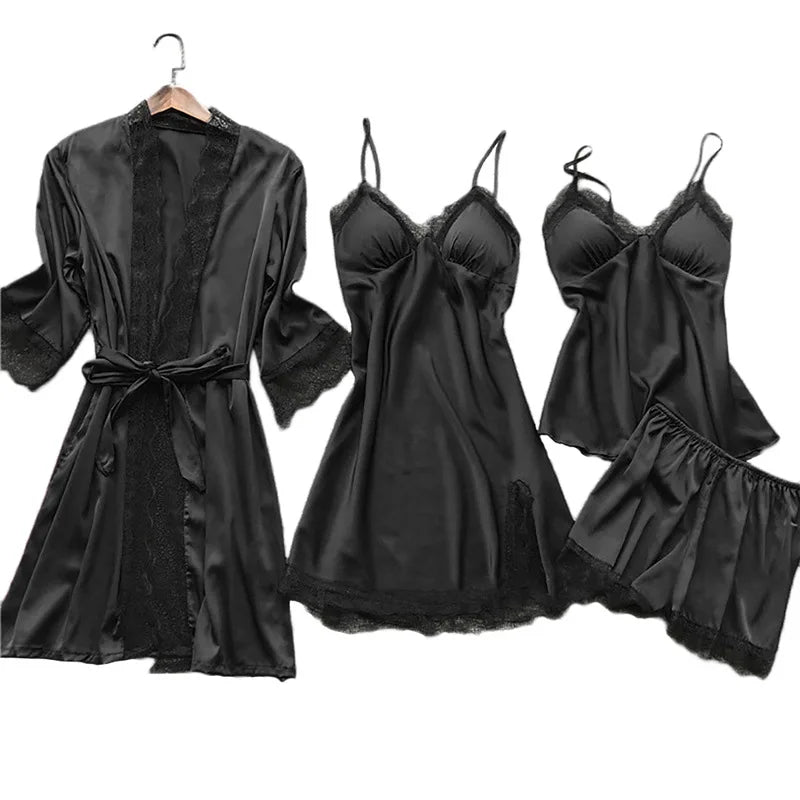 Women's Sleep Robe Gown Sets Sleepwear Pajamas Lounge | SAMAG