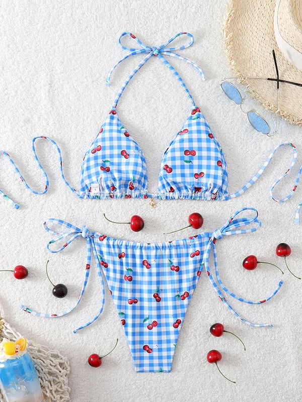 Micro Thong Bikini Triangle Swimwear Sexy Lace Set | SAMAG