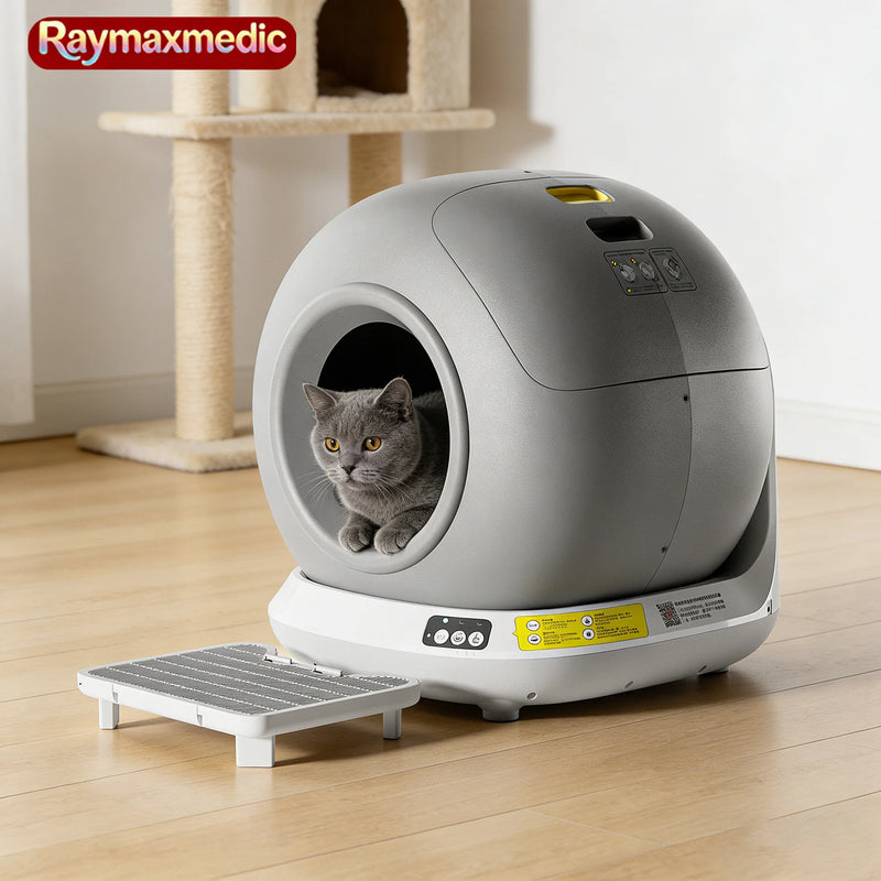 Raymax 78L Self-Cleaning Cat Litter Box App Control ONLY Supports 2.4G WiFi w/Litter Mat&Trash Bags, Fit for Tofu & Mixed Litter