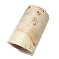 Length:1.6meters Width:230mm T:0.25mm Naturally White Poplar Tumor Wood Veneer Sheets Guitar Skateboard Backpack Decoration