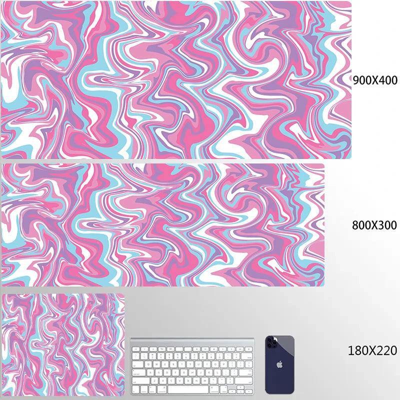 Strata Liquid 900x400 Mouse Pad Computer Laptop Anime Keyboard Mouse Mat XXL Large Mousepad Keyboards Gamers Decoracion Desk Mat