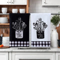 Funny Kitchen Dish Towel Set Absorbent Quick Dry Cloth Dish Tea Towels Reusable Bar Hand Dishcloths Decor for Home Supplies