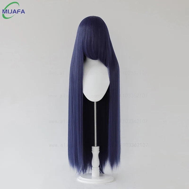 Very High Quality 600g 68 Colors 40 Inch 100cm Long Straight Cosplay Wig With Bangs Heat Resistant Hair Anime Wigs + Wig Cap