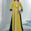 Eid Diamonds Abayas for Women Luxury Dubai Kaftan Muslim Evening Party Maxi Dress Turkey Kaftan Morocco Caftan Femme Musulmane