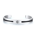 Men Bangle, Enemal Viking Logo Cuff Bracelet For Gentleman, Stainless Steel Minimalist - Visuel 7 | SAMAG