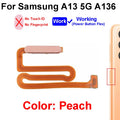 Fingerprint Sensor Touch ID Connector Flex Cable With Power Button For Samsung Galaxy A13 4G 5G A135 A136 Parts