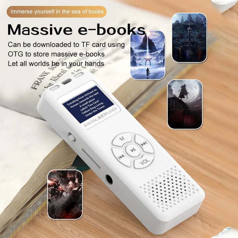 Mini MP3 Player Portable HiFi Music Player Built-in Speaker Walkmen with E-Books Recording FM Radio 2025 New Reproductor MP3